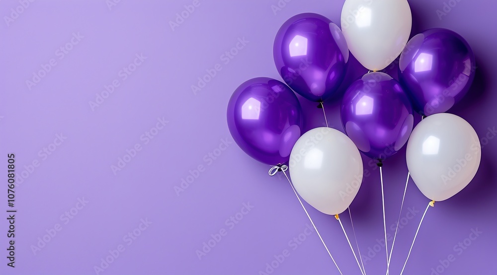 balloons on purple background balloons on purple background