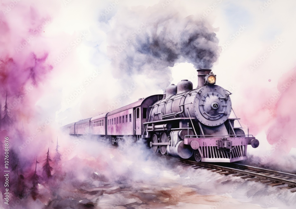 Fototapeta premium Process and Passage: The Art of Steam