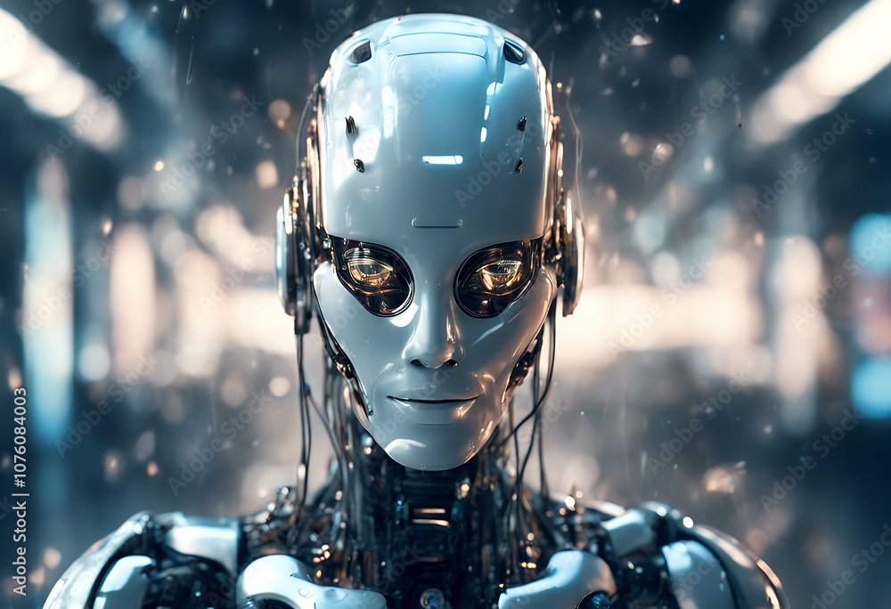 Fototapeta premium robotic technologies net artificialintelligence support computer networks neon digital idea game communication neural cyber future network artificial brain illustration cyborg datum modern background