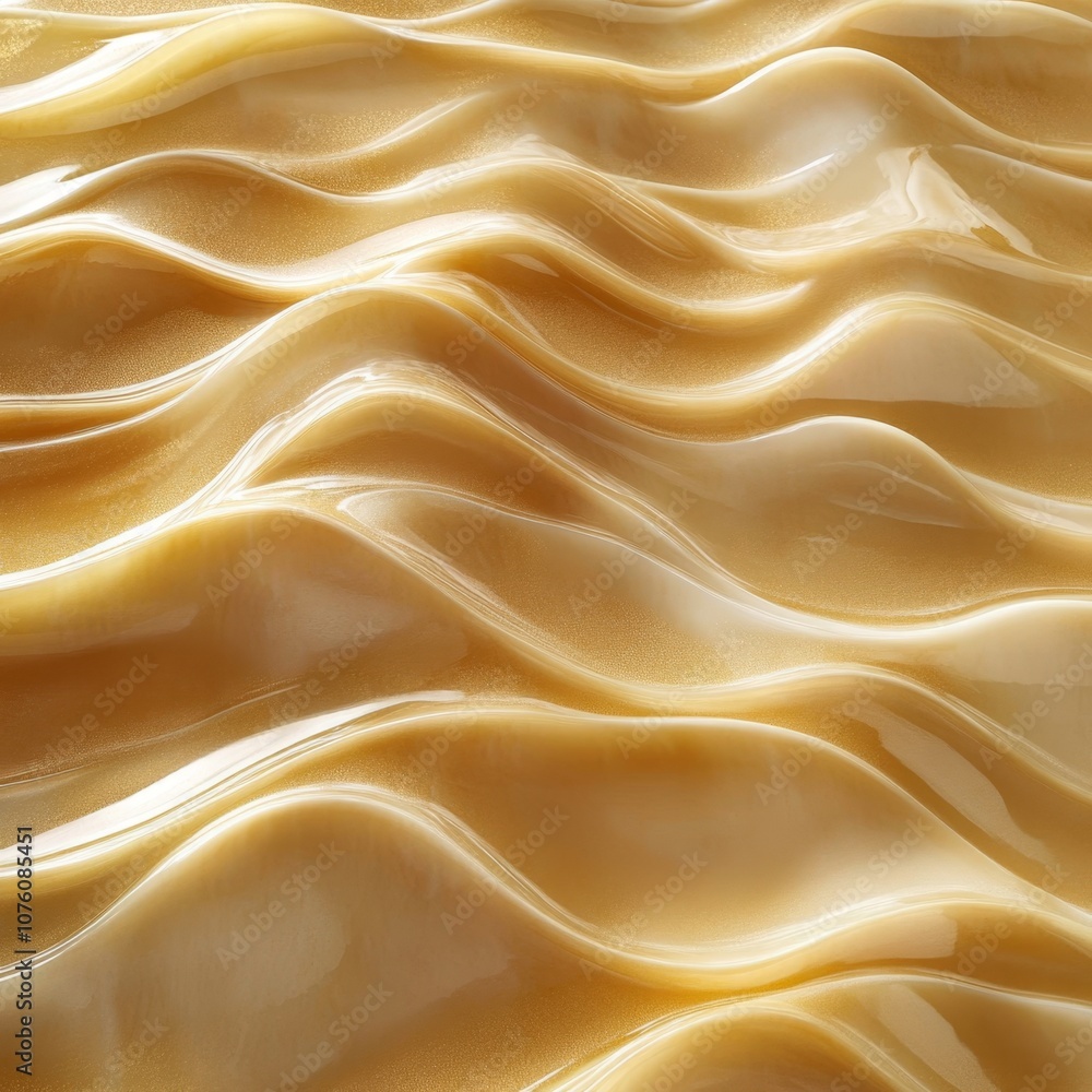 Fototapeta premium Elegant Golden Waves: Modern Brand Presentation Background