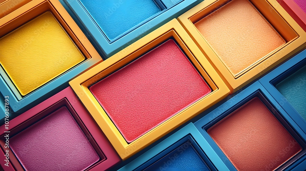 Fototapeta premium Vibrant Colorful Frames for Creative Design Projects