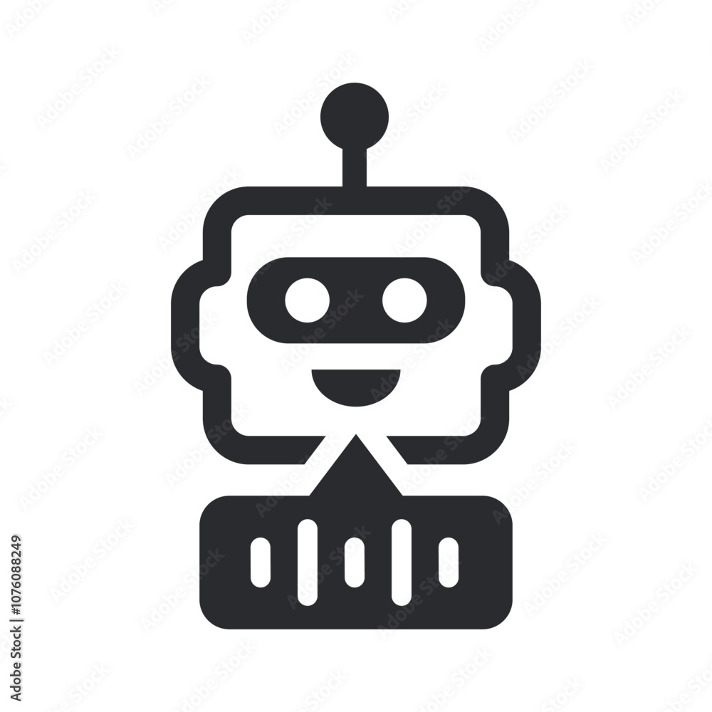 Voice assistant icon. Vector illustration. Symbol of artificial intelligence and automation. Voice assistant icon. Vector illustration. Symbol of artificial intelligence and automation.