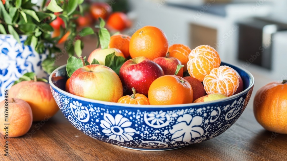 Fresh Fruit Arrangement in Decorative Bowl Fresh Fruit Arrangement in Decorative Bowl