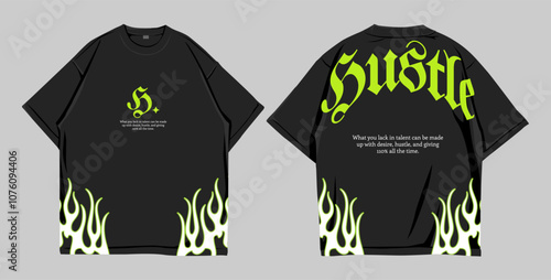 Design oversize streetwear hustle 