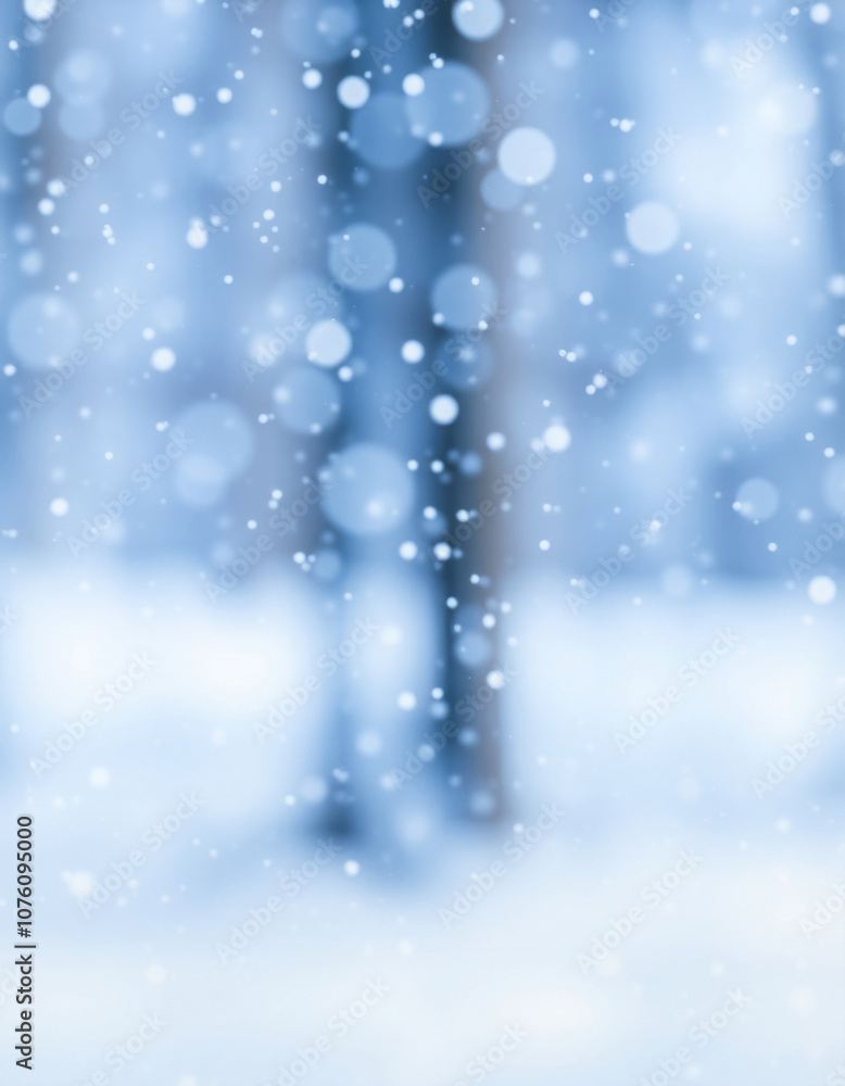 Fototapeta premium abstract snow background wallpaper vertical blue color