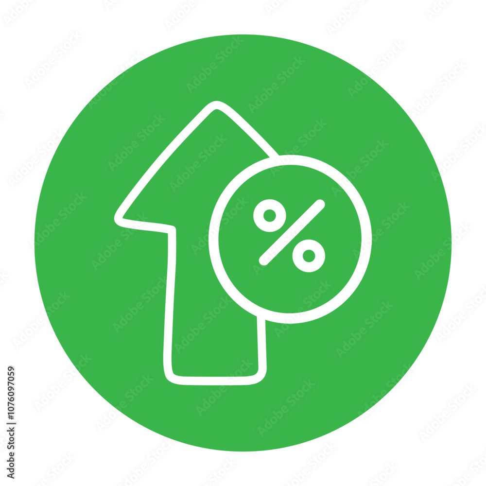 Discount Coupon Icon on Green Background Discount Coupon Icon on Green Background