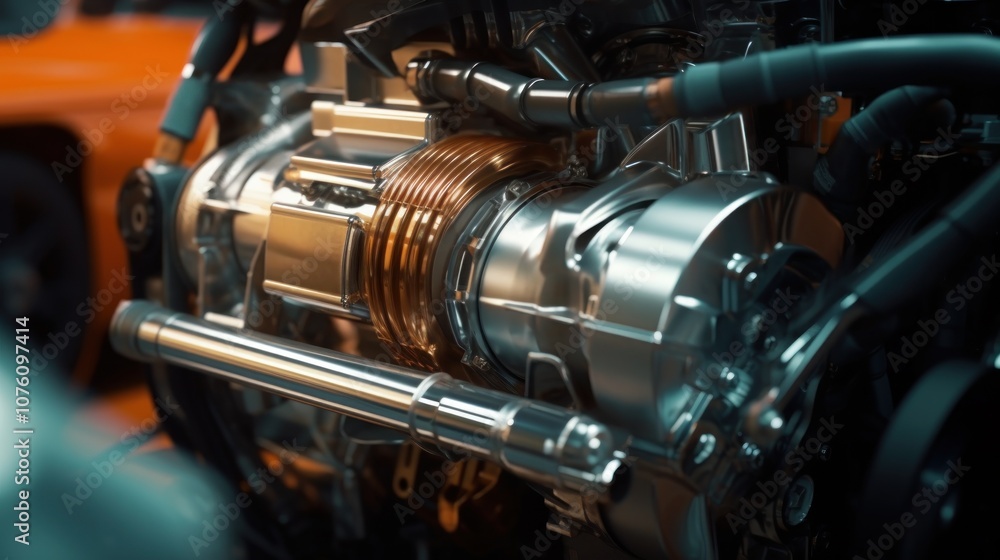 Close-up of a Shiny Engine Close-up of a Shiny Engine