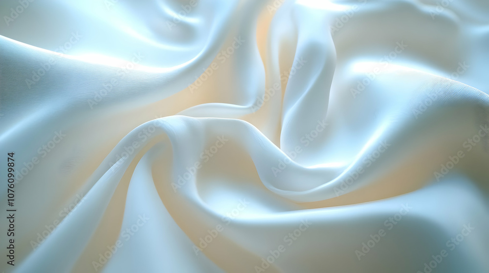Fototapeta premium White Fabric Texture Abstract Background