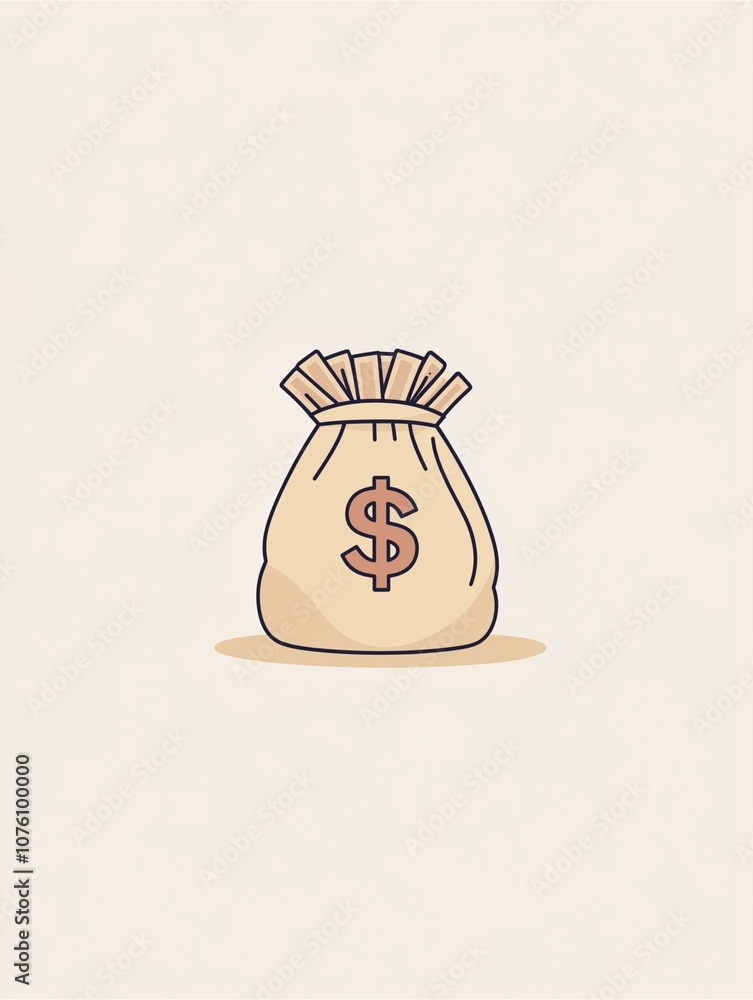 cartoon money bag cartoon money bag