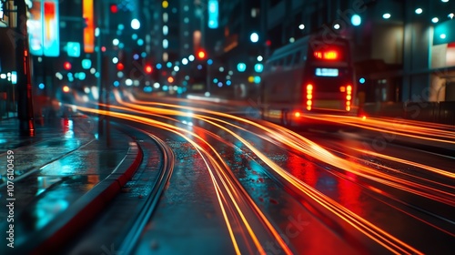 Light Trails 8K Photorealistic Ultra Photoreal Unreal