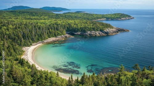 Serene Coastal Landscape with Clear Blue Waters