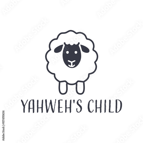 Yahweh's Child, Christian inspirational quotes, Typography design for Jesus lover. Christian poster. Verse. Card. Scripture. Quote