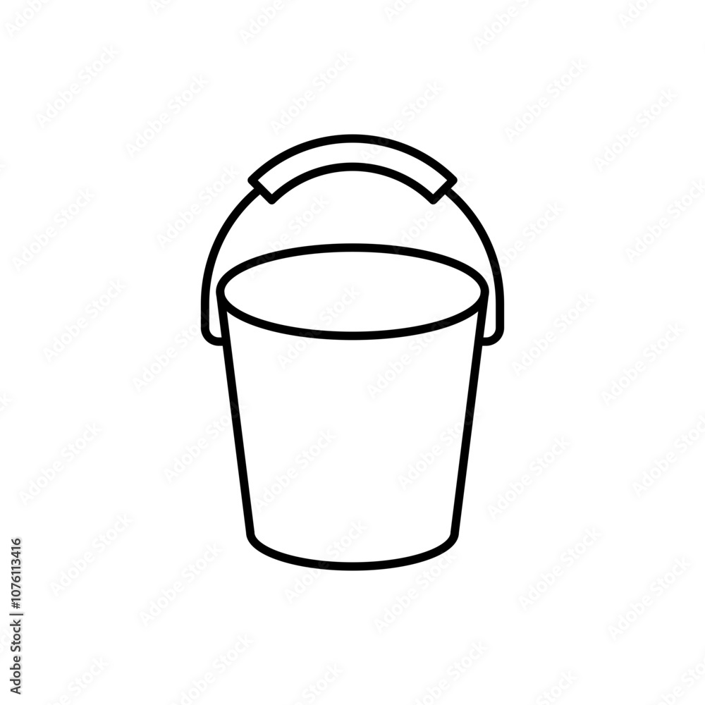 Water Bucket Icon Water Bucket Icon