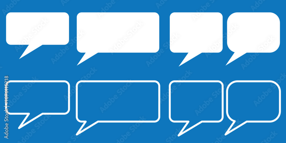 Pixel speech bubbles pack. Text boxes for chats and games. Vector illustration in 8 bit pixel art style Pixel speech bubbles pack. Text boxes for chats and games. Vector illustration in 8 bit pixel art style