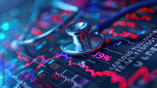 Stethoscope on Financial Charts: Healthcare and Economy Intertwined
