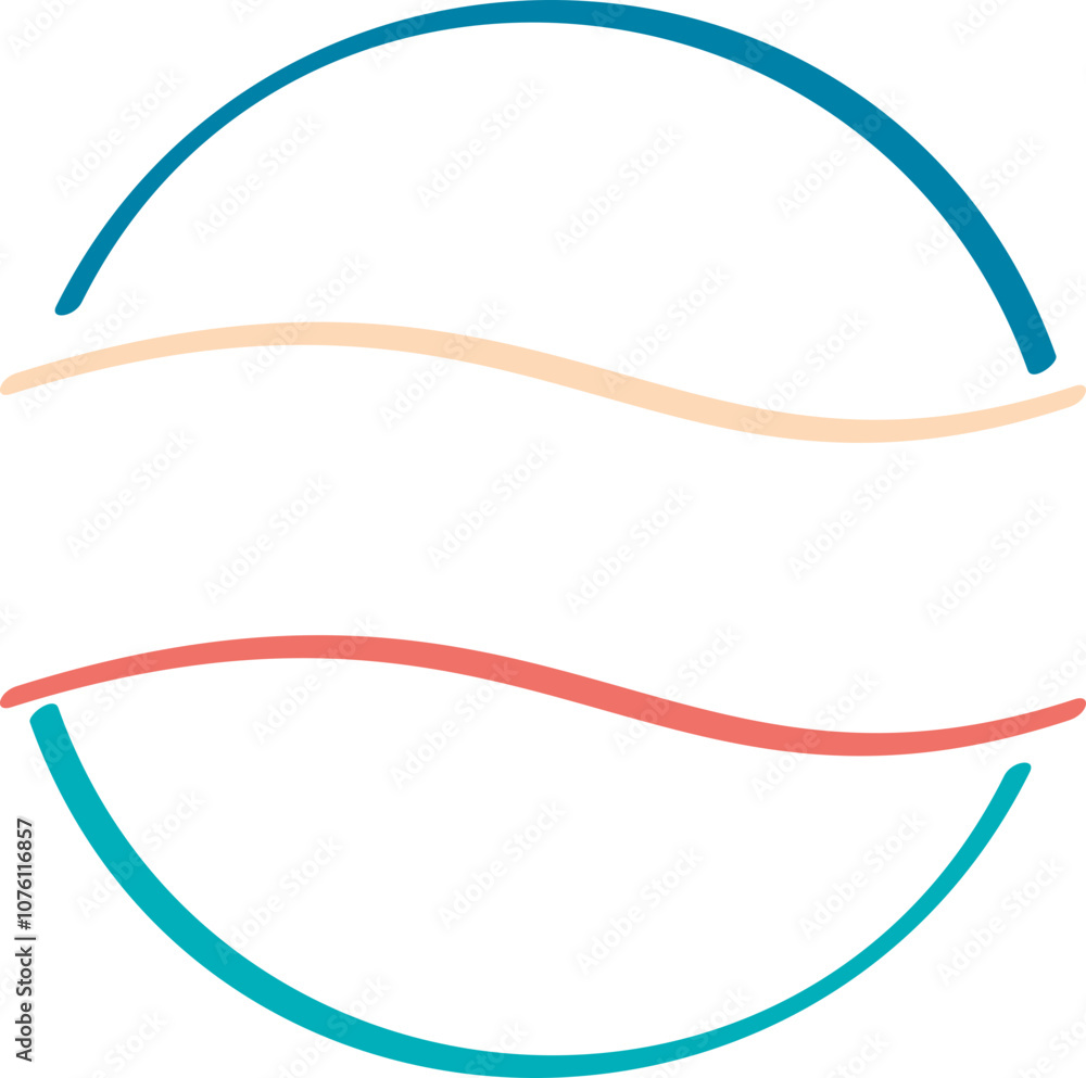 Simple line border frame illustration Simple line border frame illustration