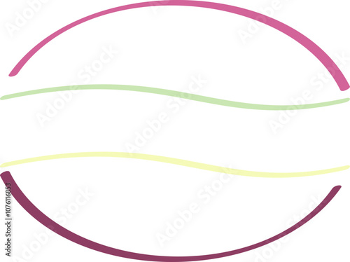 Simple line border frame illustration