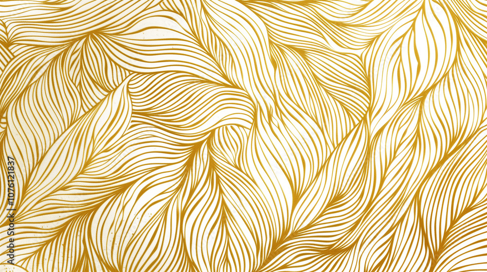 line wave organic pattern. Elegant shape design, gold on white premium graphics, leaves ornament, line wave organic pattern. Elegant shape design, gold on white premium graphics, leaves ornament,