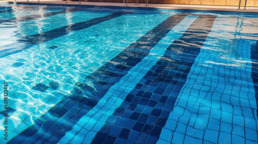 Obraz premium Blue Pool Tiles