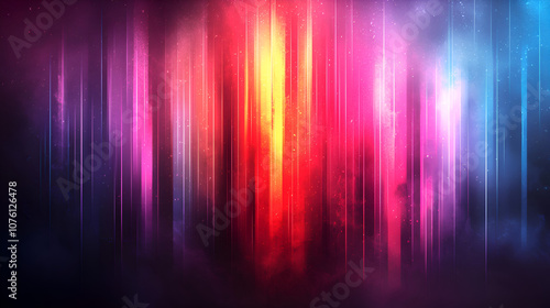 Vivid Abstract Colorful Gradient Background with Ethereal Light and Blurred Lines