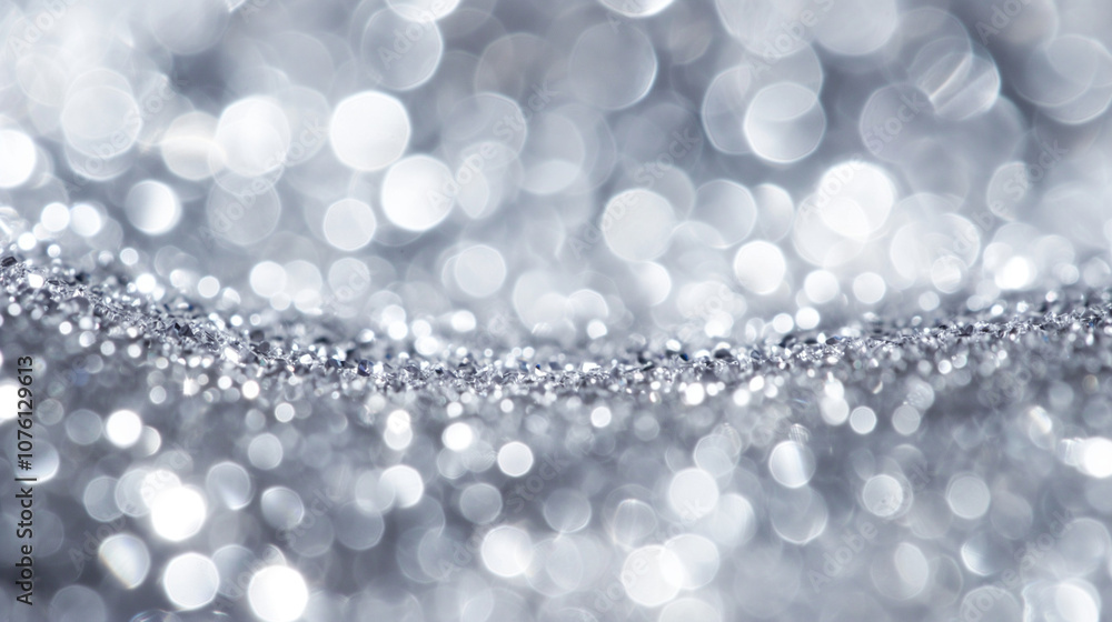 Luxurious silver blur with bokeh sparkles Luxurious silver blur with bokeh sparkles