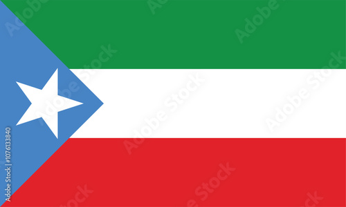 Regions of Ethiopia. Flag of Somali Region. vector EPS file. photo