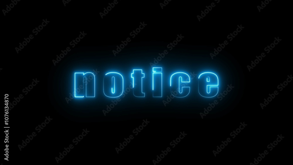 Neon warning text sign illustration. Neon warning text sign illustration.
