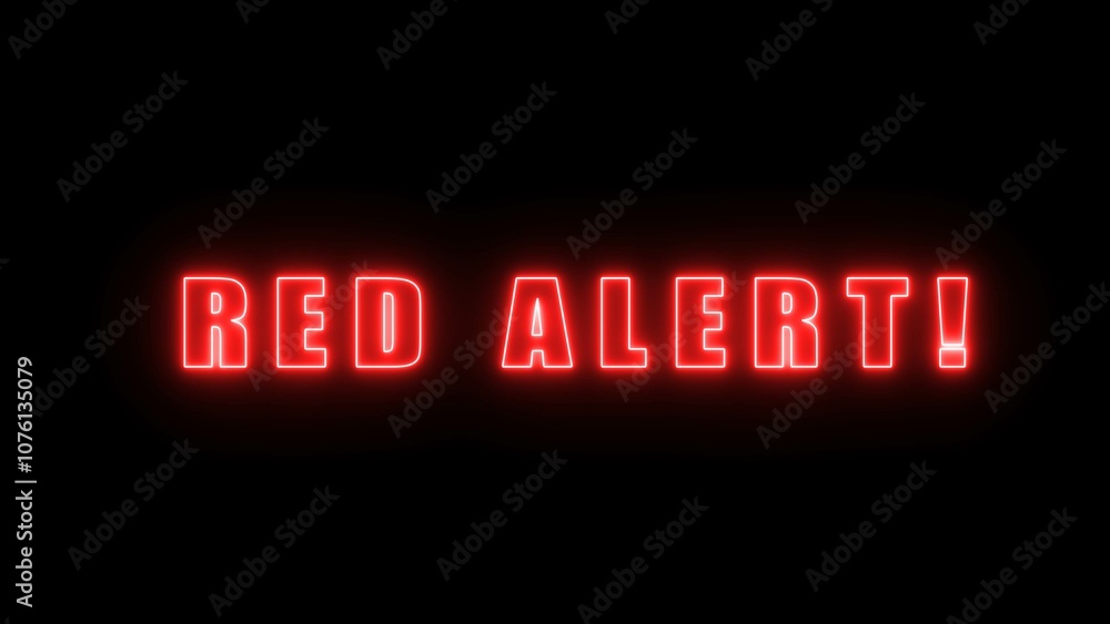 Neon warning text sign illustration. Neon warning text sign illustration.