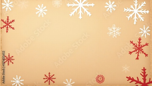 Wallpaper Mural christmas background with snowflakes Torontodigital.ca