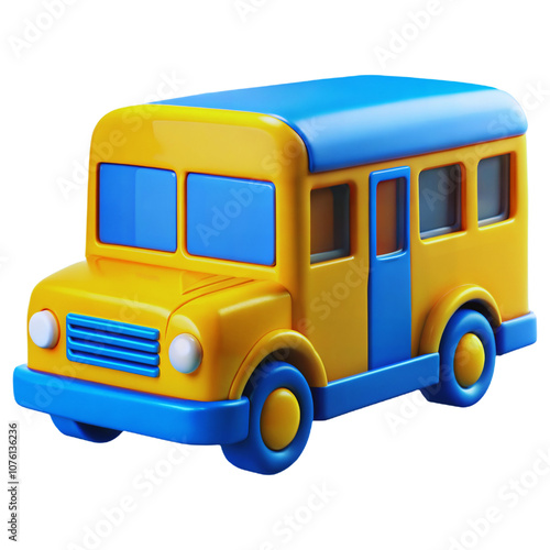 School Bus 3D Icon
