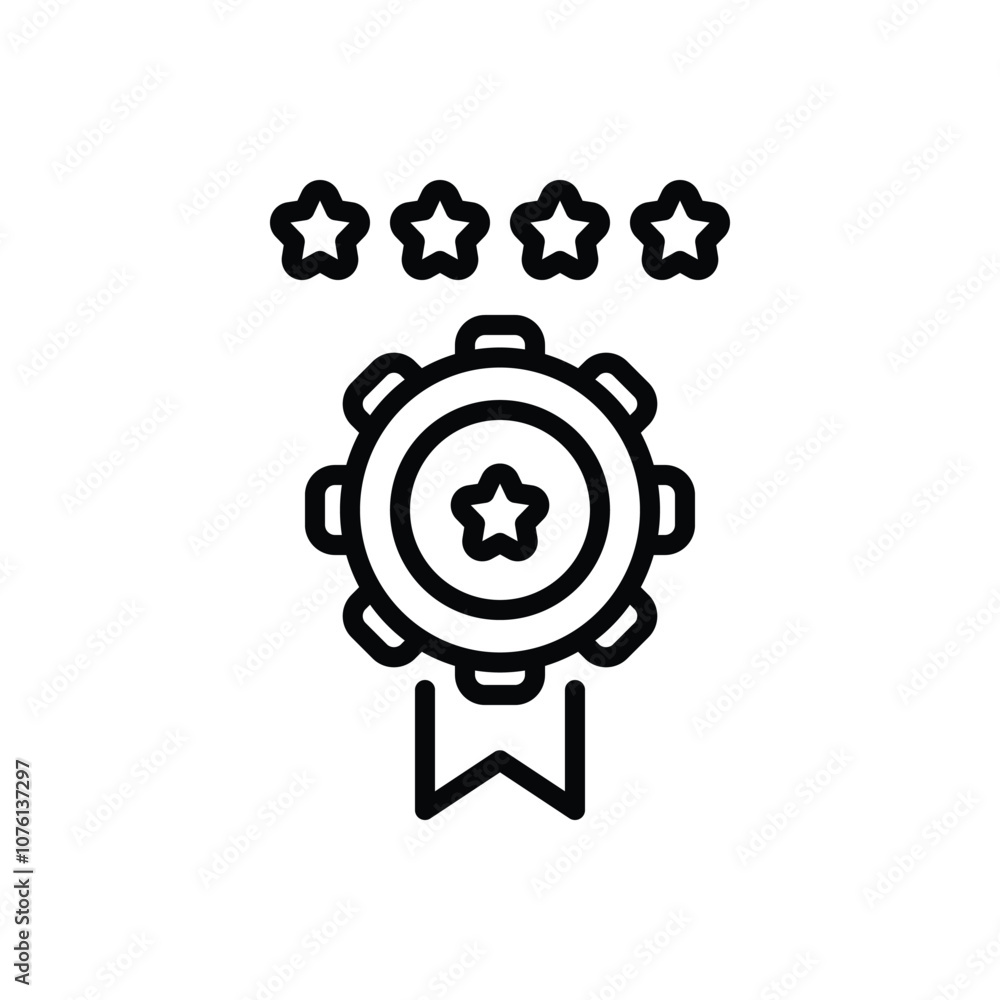 Black line icon for reward Black line icon for reward