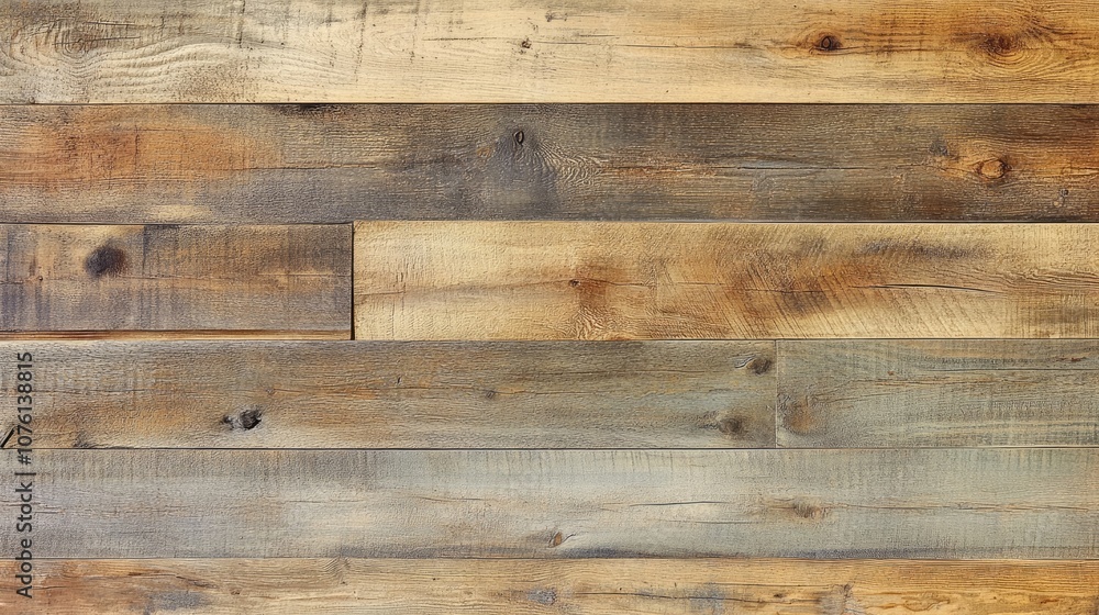 Naklejka premium Rustic green plank wood wall texture offers a charming backdrop, perfect for adding character to various designs, complemented by ample copy space for text or images.