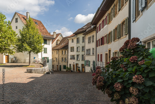 Alley in the old town of Olten, Canton of Solothurn, Switzerland