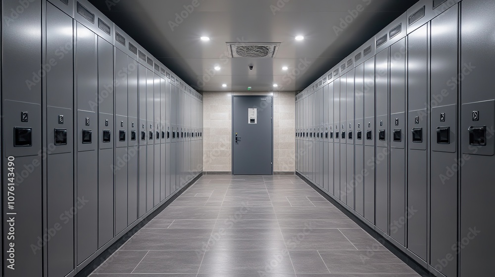 Lockers in a Hallway Lockers in a Hallway