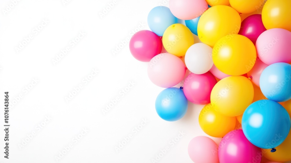 A beautiful collection of balloons in an array of bright and cheerful colors, including sunny yellow, A beautiful collection of balloons in an array of bright and cheerful colors, including sunny yellow,
