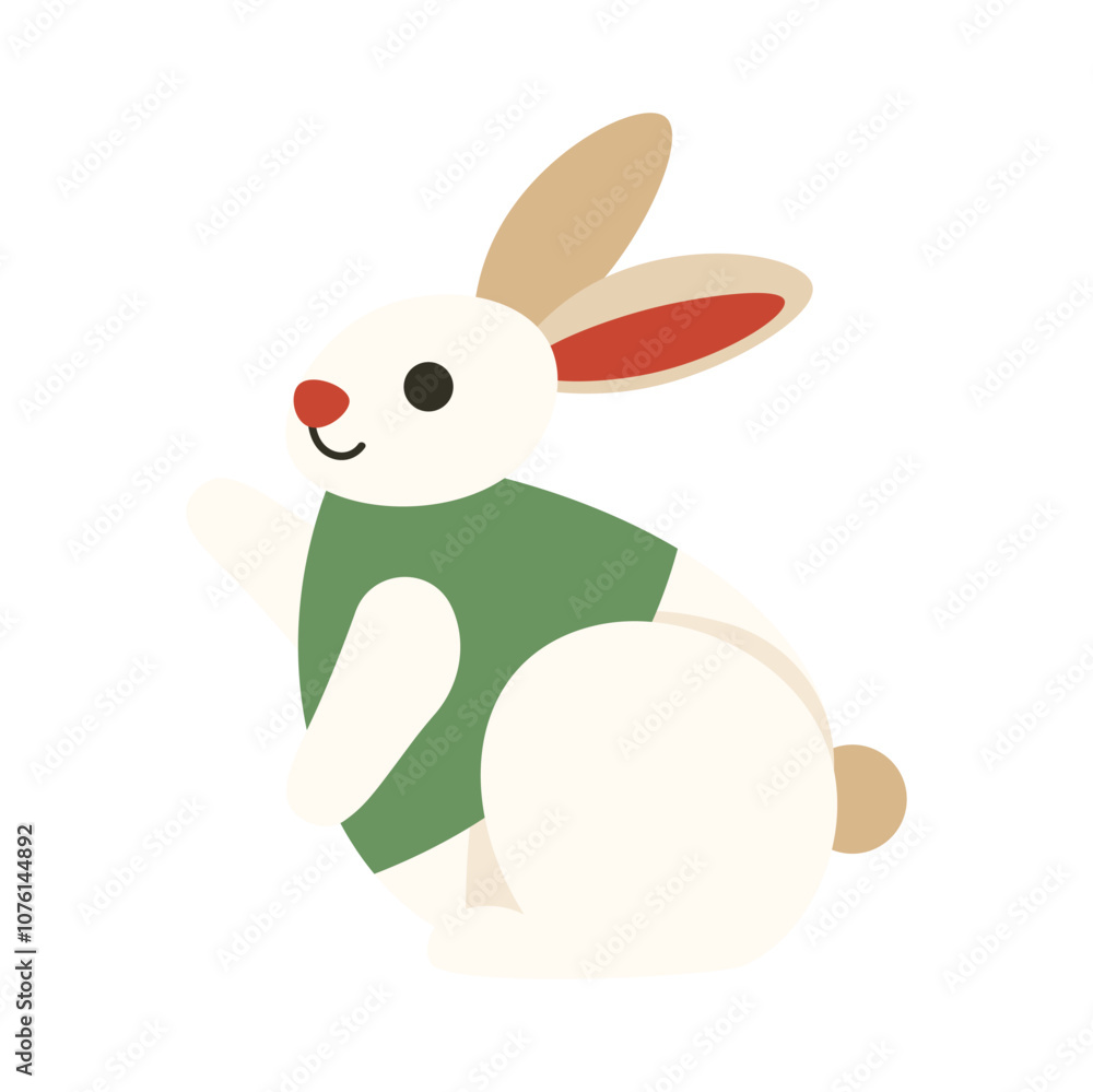 Obraz premium Winter Animal Vector Illustration - Rabbit