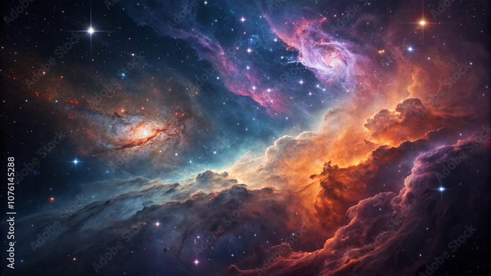 Colorful cosmic nebula illustration with stars and galaxies, Colorful space galaxy cloud nebula with stary night cosmos, Universe science astronomy with supernova background wallpaper Colorful cosmic nebula illustration with stars and galaxies, Colorful space galaxy cloud nebula with stary night cosmos, Universe science astronomy with supernova background wallpaper