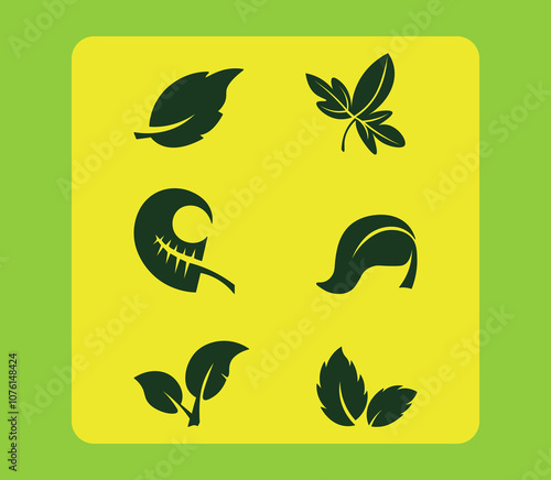 A beautiful set of necessary leaf icons for any projects