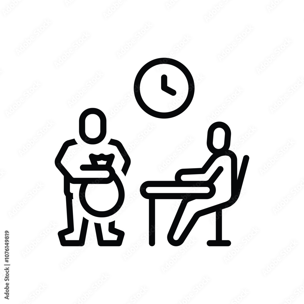 Black line icon for bribe Black line icon for bribe