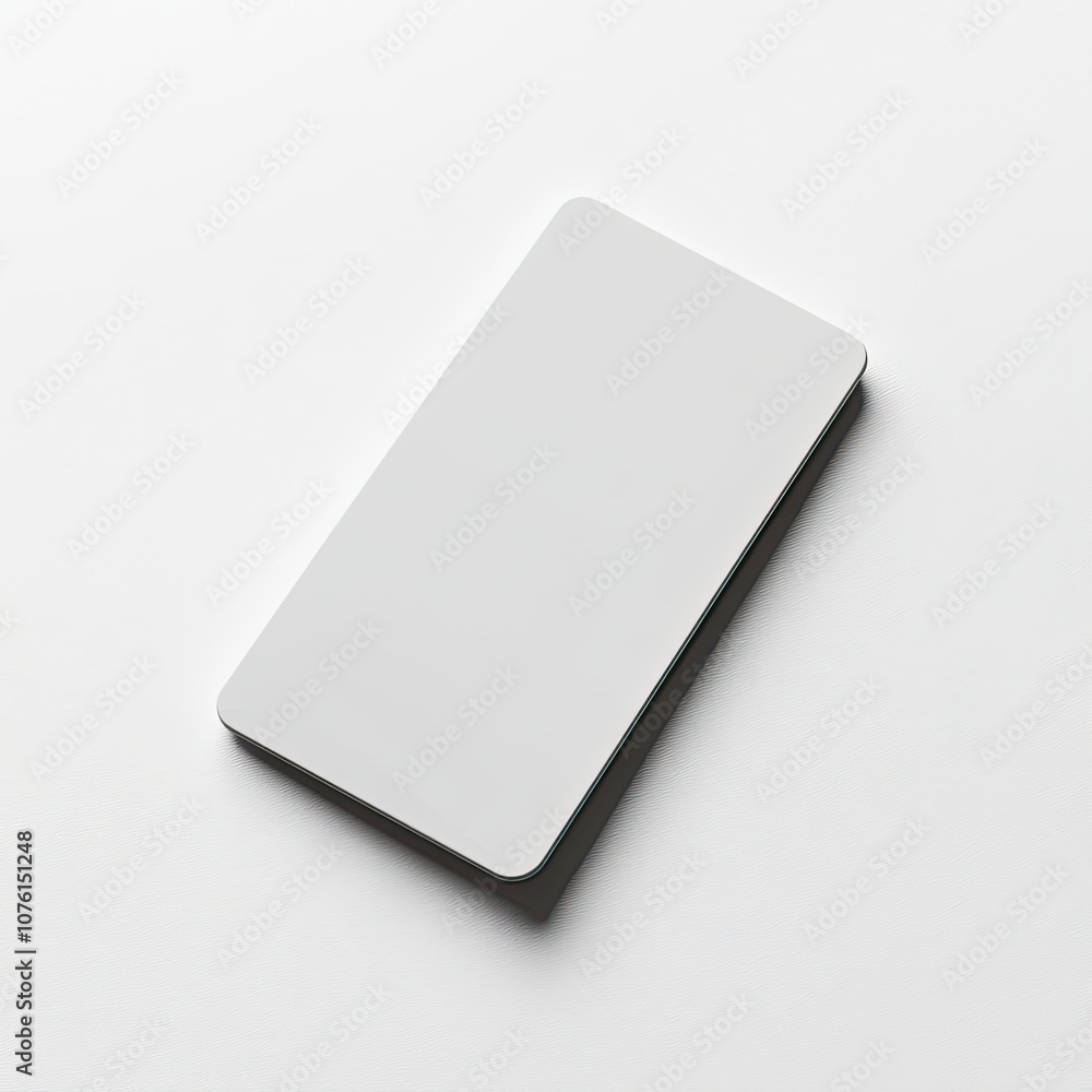 blank credit card standing on a white seamless backdrop,generative ai blank credit card standing on a white seamless backdrop,generative ai