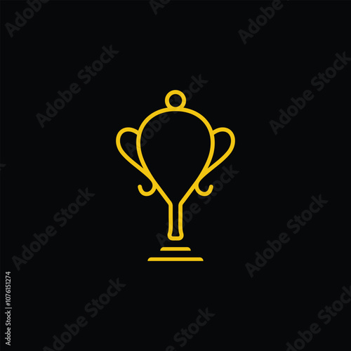 This logo depicts a trophy with elements of a racket and a padel ball, with a minimalist and professional design.
Suitable as a symbol of appreciation in the sport of padel