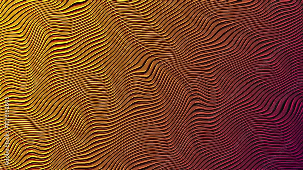 Abstract Wavy Pattern with Red, Yellow, and Black Lines Abstract Wavy Pattern with Red, Yellow, and Black Lines