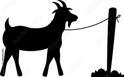 Eid al adha sacrifice animal silhouette