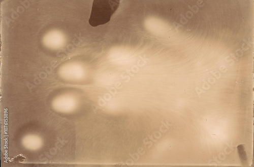 Vintage Photocopier Effect Texture - Abstract Retro Sepia Background with Organic Marks and Patterns