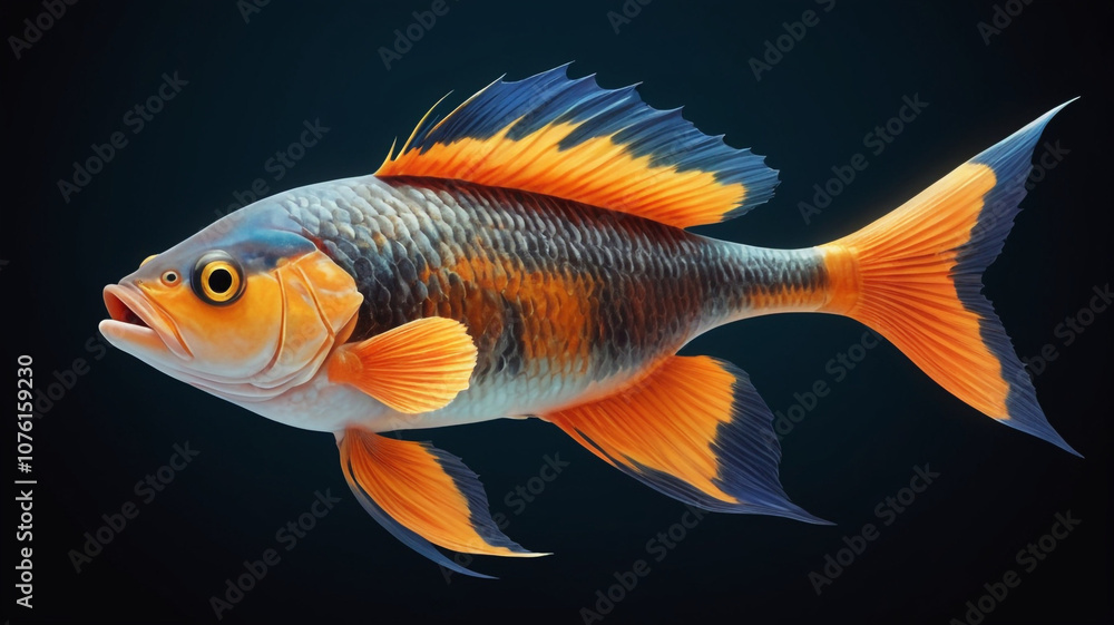 koi fish in aquarium black baground Generative AI
koi fish in aquarium black baground Generative AI