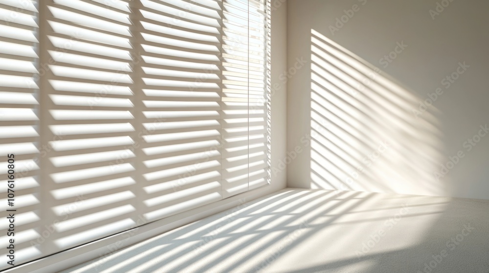 Obraz premium Blinds-covered window