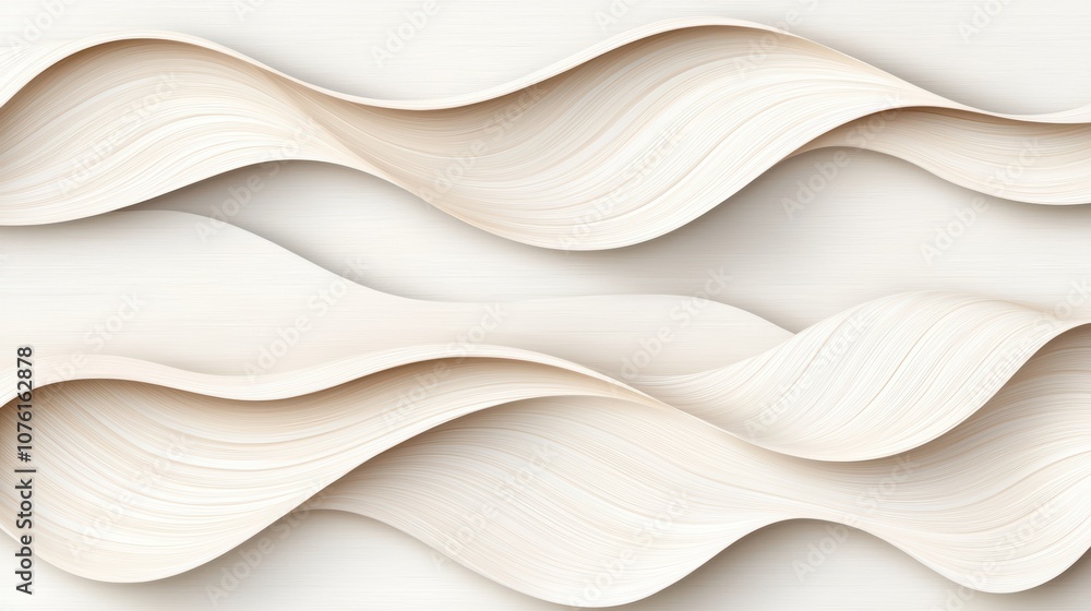 Obraz premium A subtle and elegant abstract swirl pattern with soft, muted tones and delicate, flowing lines, ideal for backgrounds or understated designs.