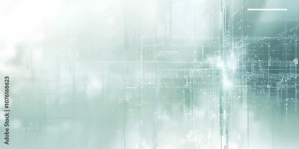 Abstract Technology Background: A minimalist, soft-focused backdrop featuring a subtle, ethereal pattern of blurred lines and textures in calming green hues. Perfect for presentations, websites. Abstract Technology Background: A minimalist, soft-focused backdrop featuring a subtle, ethereal pattern of blurred lines and textures in calming green hues. Perfect for presentations, websites.