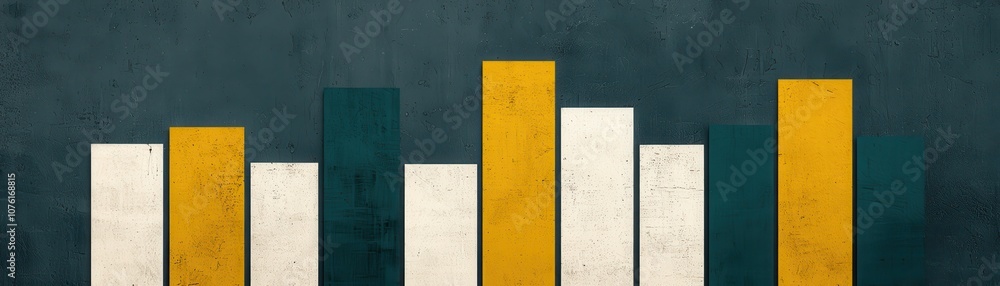 Abstract representation of data using vertical bars in varying heights and colors, symbolizing growth, metrics, or analysis. Abstract representation of data using vertical bars in varying heights and colors, symbolizing growth, metrics, or analysis.