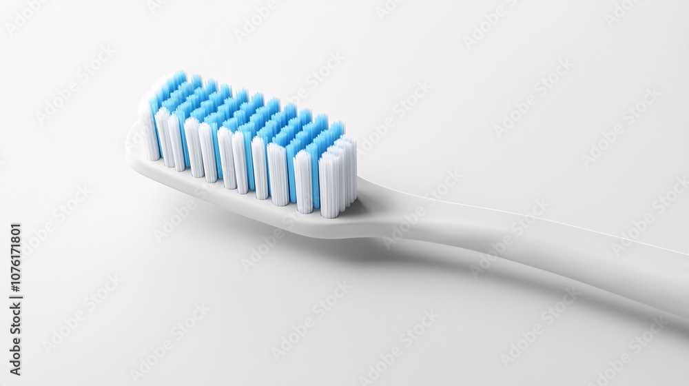Realistic image of a tooth with a toothbrush, minimalist, designed to demonstrate dental health, isolated on a bright white background Realistic image of a tooth with a toothbrush, minimalist, designed to demonstrate dental health, isolated on a bright white background